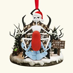 Naughty Skull Couple Ornament - Personalized Christmas Gift For Couples - Photo 4