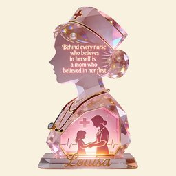 Nurse Mom Acrylic Light Box - Personalized Gifts For Moms - Photo 3
