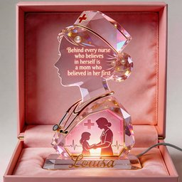 Nurse Mom Acrylic Light Box - Personalized Gifts For Moms - Photo 2