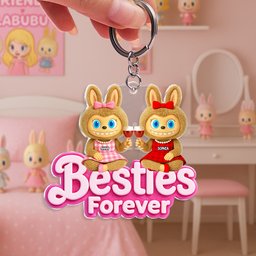 Personalized Gifts For Besties Keychain - Photo 2