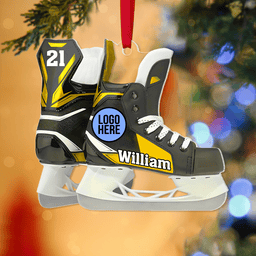 Personalized Gifts For Ice Hockey Players Christmas Ice Skates Ornament - Photo 5