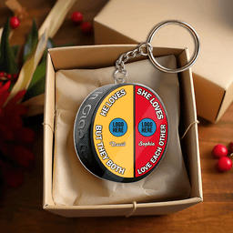Personalized Gifts For Ice Hockey-loving Couple Christmas Ornament - Photo 5