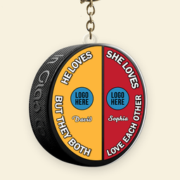 Personalized Gifts For Ice Hockey-loving Couple Christmas Ornament - Photo 8