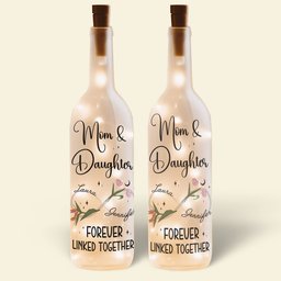 Zodiac Flowers Bottle Lamp - Personalized Gifts For Mom - Photo 2