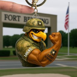 Holiday Heroes Keychain – Personalized Christmas Gifts For Proud Veterans - Photo 3