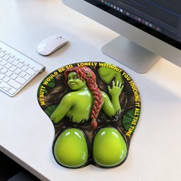 Playful Green Desk Buddy 3D Mouse Pad - Personalized Gift - Photo 3