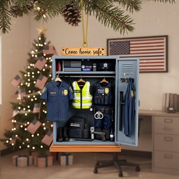 Police Locker Acrylic Ornament - Personalized Christmas Gifts For Officers - Photo 2