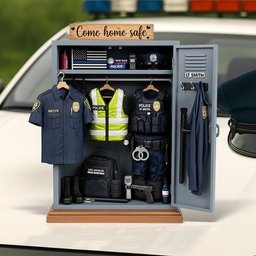 Christmas Police Locker Acrylic Plaque – Personalized Gifts For Officers - Photo 2