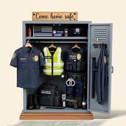 Christmas Police Locker Acrylic Plaque – Personalized Gifts For Officers - Photo 4