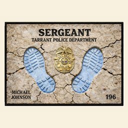 Proud To Serve Police Doormat - Personalized Gift For Police - Photo 5
