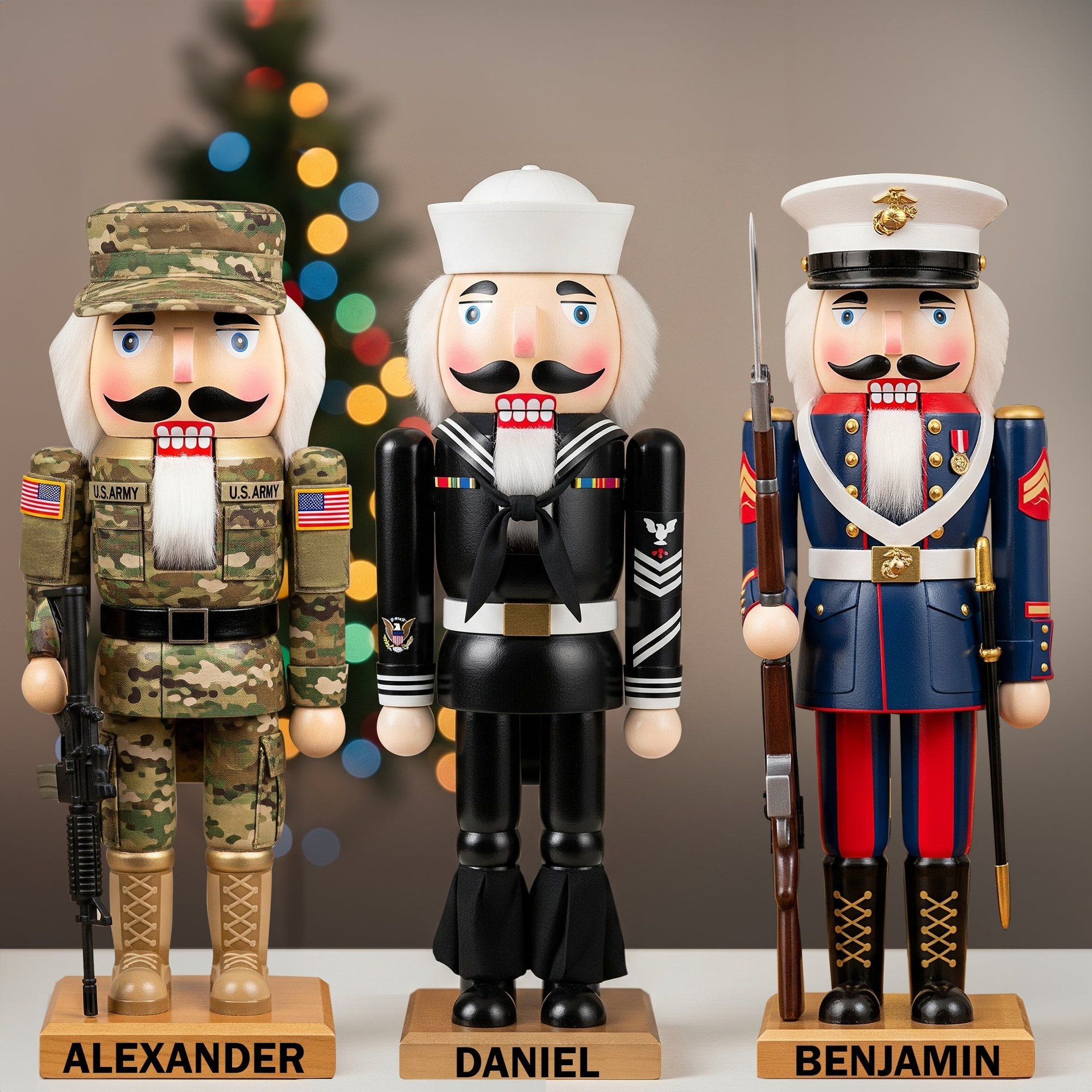 Service Pride Nutcracker Acrylic Plaque - Personalized Gifts For Veteran - Photo 1