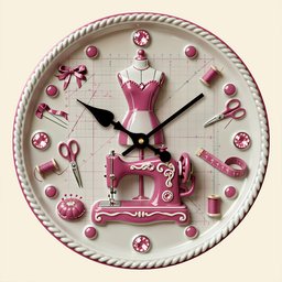 Sewing Room Hanging Wall Clock Personalized Gifts For Sewers - Photo 4