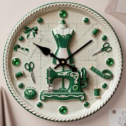Sewing Room Hanging Wall Clock Personalized Gifts For Sewers - Photo 3