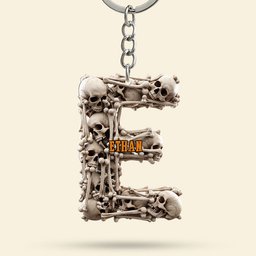 Skull Keychain - Personalized Gifts For Skull Lovers - Photo 4