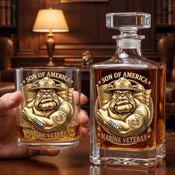 Ultimate Military Decanter Set - Personalized Gifts For Veterans - Photo 2
