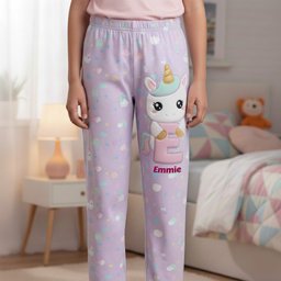 Unicorn Alphabet Pajama Pants - Personalized Gifts - Photo 3