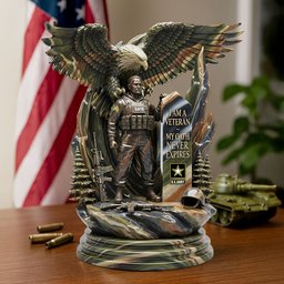 Strong Veteran Plaque - Personalized Christmas Gifts For Veteran - Photo 2