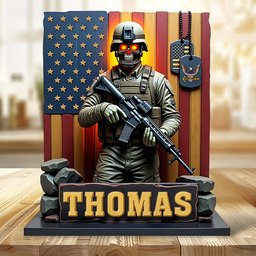 Veterans Military Plaque- Personalized Gifts For Veteran - Photo 2