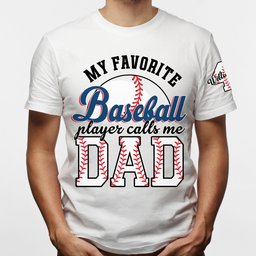 Proud Dad Favorite Player Baseball Softball Football Basketball - Personalized Shirt – view 5