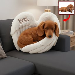 Dog Heaven Custom Shaped Pillow - Custom Photo Gifts For Dog Lover – view 2