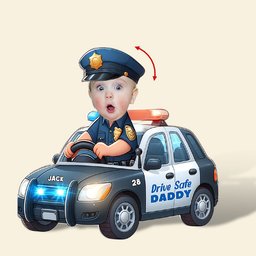 Police Shaking Head Standee - Custom Photo Gifts For Dad Cute Gifts – view 6