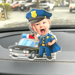 Police Shaking Head Standee - Custom Photo Gifts For Dad Cute Gifts – view 3