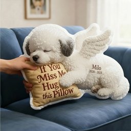 Dog Memorial Custom Shaped Pillow - Custom Photo Gifts For Dog Lover – view 4