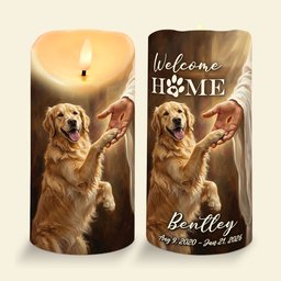 Heaven Dog LED Candle - Custom Photo Gifts For Dog Lovers – view 3