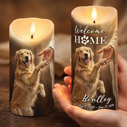 Heaven Dog LED Candle - Custom Photo Gifts For Dog Lovers