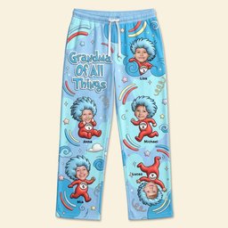 Love For Grandma Pajama Pants - Custom Photo Gifts For Grandmas – view 3