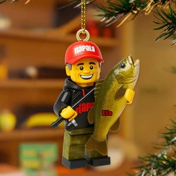 Personalized Gifts For Fishing Lovers, Fishing Custom Photo Acrylic Ornament – view 4