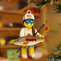 Personalized Gifts For Fishing Lovers, Fishing Custom Photo Acrylic Ornament – view 6