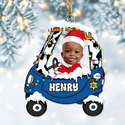 Custom Photo Gift For Kid Christmas Ornament – view 3