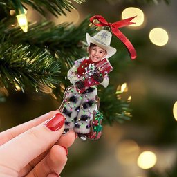 Custom Photo Gifts For Kids Christmas Ornament – view 4