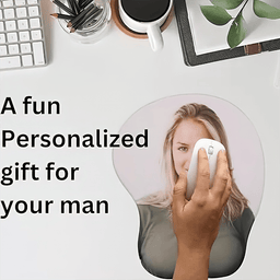 Custom Photo Gifts For Couple, 3D Mouse Pad With Armrest – view 2