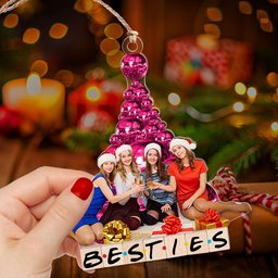 Custom Photo Gifts For Friends Ornament Christmas – view 3