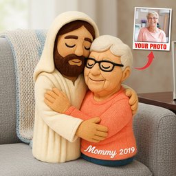 Jesus Heaven Pillow - Custom Photo Gifts For Memorial Christian Pillow