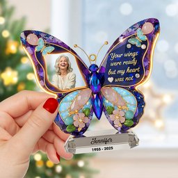 Memorial Christmas Ornament - Custom Photo Gifts For Heaven – view 3
