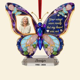 Memorial Christmas Ornament - Custom Photo Gifts For Heaven – view 4