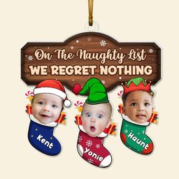 Custom Photo Gifts For Kids Christmas Ornament – view 4