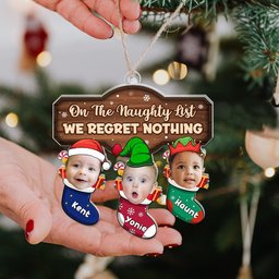 Custom Photo Gifts For Kids Christmas Ornament – view 3