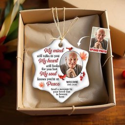 Custom Photo Gifts For Heaven Christmas Ornament – view 5
