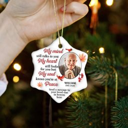 Custom Photo Gifts For Heaven Christmas Ornament – view 3
