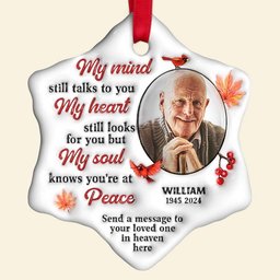 Custom Photo Gifts For Heaven Christmas Ornament – view 4