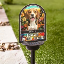 Loss Of Pet Forever In Our Hearts - Personalized Solar Light – view 4