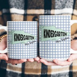 Pennant Design Teacher Back To School Gift - Personalized Mug – view 5
