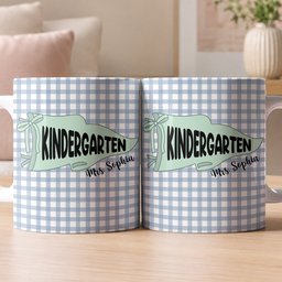 Pennant Design Teacher Back To School Gift - Personalized Mug – view 3