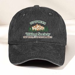 Out Of Breath Hiking Club - Personalized Cap – view 2