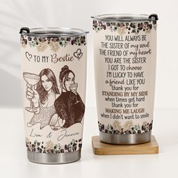 The Sister Of My Soul Friendship Thankyou Gifts - Turn Your Photo Into Art - Personalized Tumbler – view 2