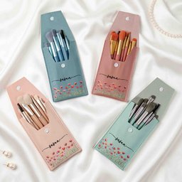 Custom Birth Flower & Name For Her, Wife, Daughter, Sister, Coworker, Bridesmaids - Personalized Makeup Brush Bag – view 2